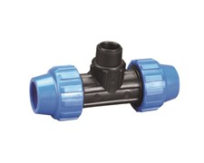Тройник комбинированный Tairi ПНД  компрессионный 32х 3/4"НР х32 911031